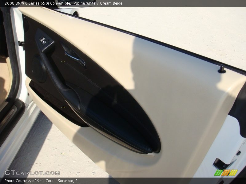 Alpine White / Cream Beige 2008 BMW 6 Series 650i Convertible