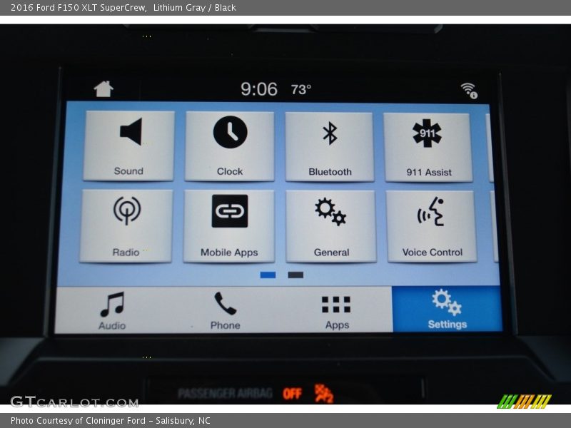 Lithium Gray / Black 2016 Ford F150 XLT SuperCrew