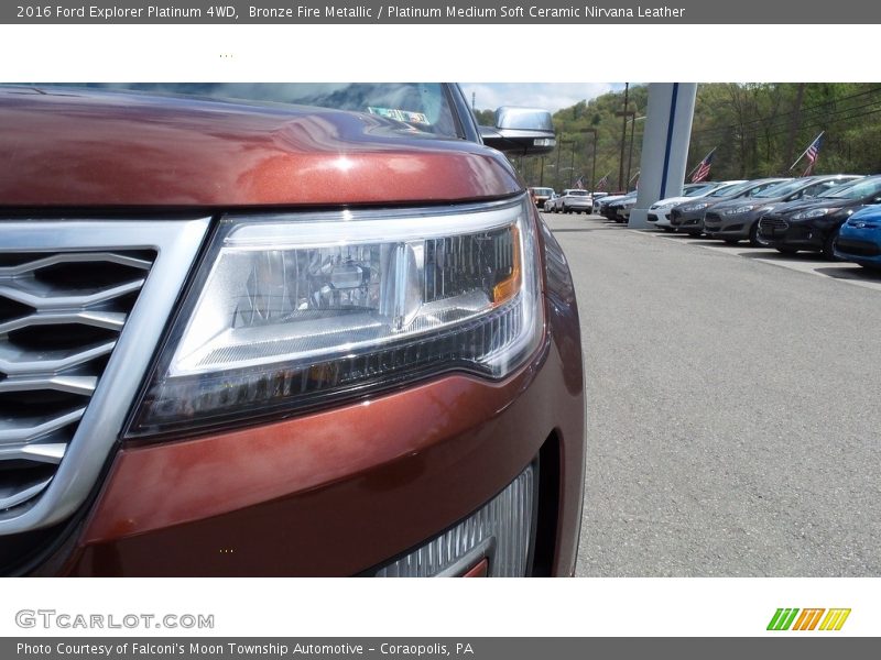 Bronze Fire Metallic / Platinum Medium Soft Ceramic Nirvana Leather 2016 Ford Explorer Platinum 4WD