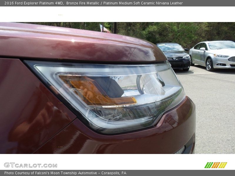 Bronze Fire Metallic / Platinum Medium Soft Ceramic Nirvana Leather 2016 Ford Explorer Platinum 4WD