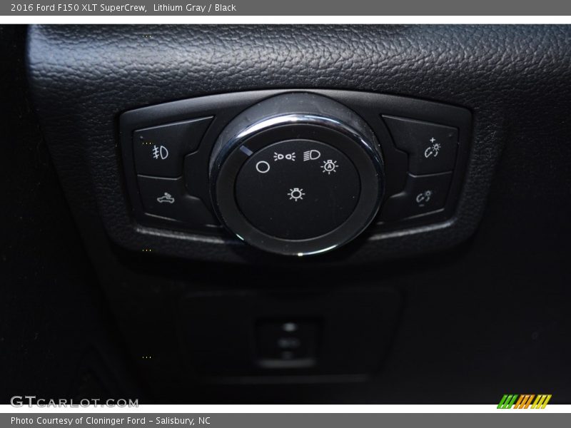 Lithium Gray / Black 2016 Ford F150 XLT SuperCrew