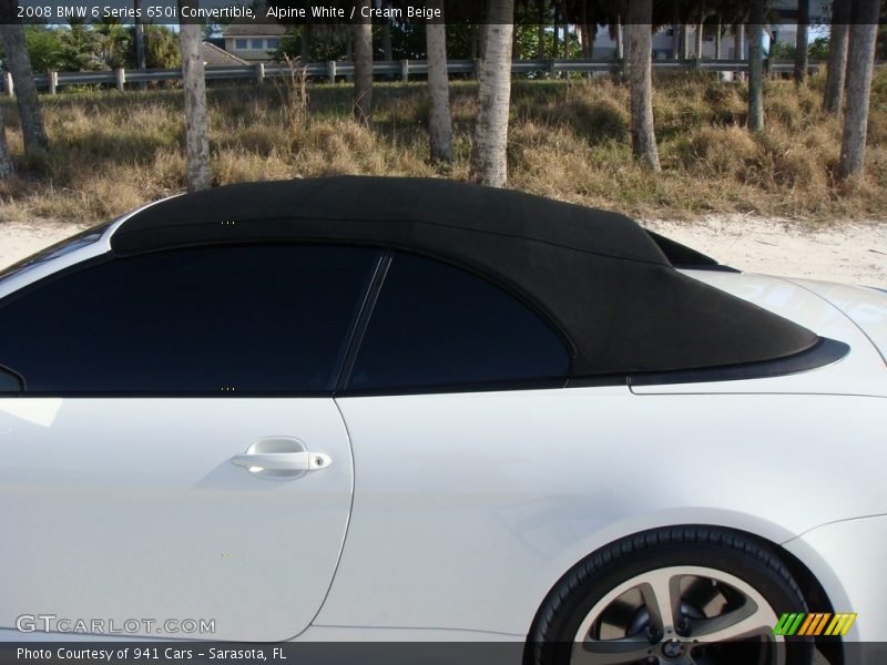 Alpine White / Cream Beige 2008 BMW 6 Series 650i Convertible