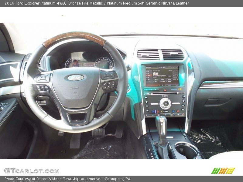 Bronze Fire Metallic / Platinum Medium Soft Ceramic Nirvana Leather 2016 Ford Explorer Platinum 4WD