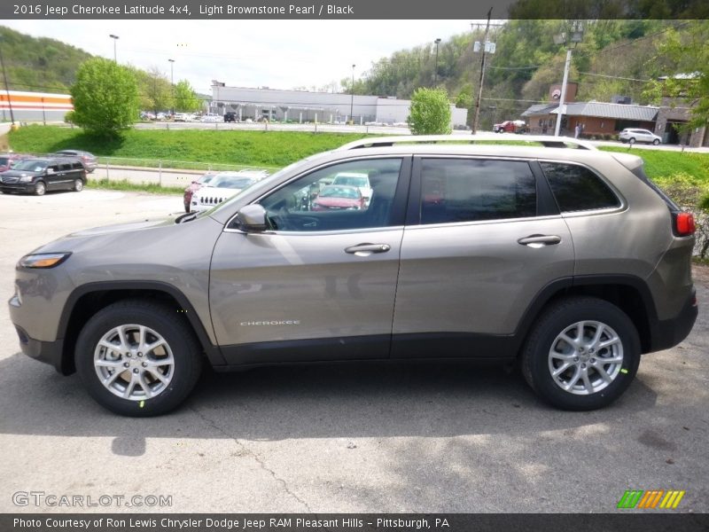 Light Brownstone Pearl / Black 2016 Jeep Cherokee Latitude 4x4