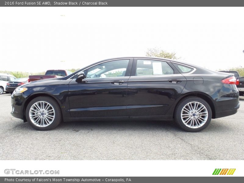 Shadow Black / Charcoal Black 2016 Ford Fusion SE AWD