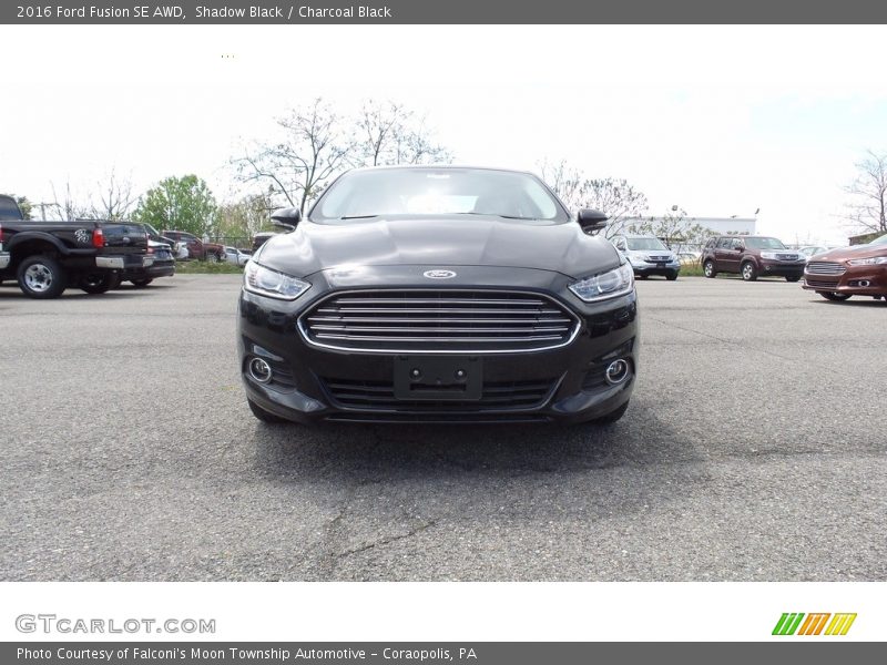 Shadow Black / Charcoal Black 2016 Ford Fusion SE AWD