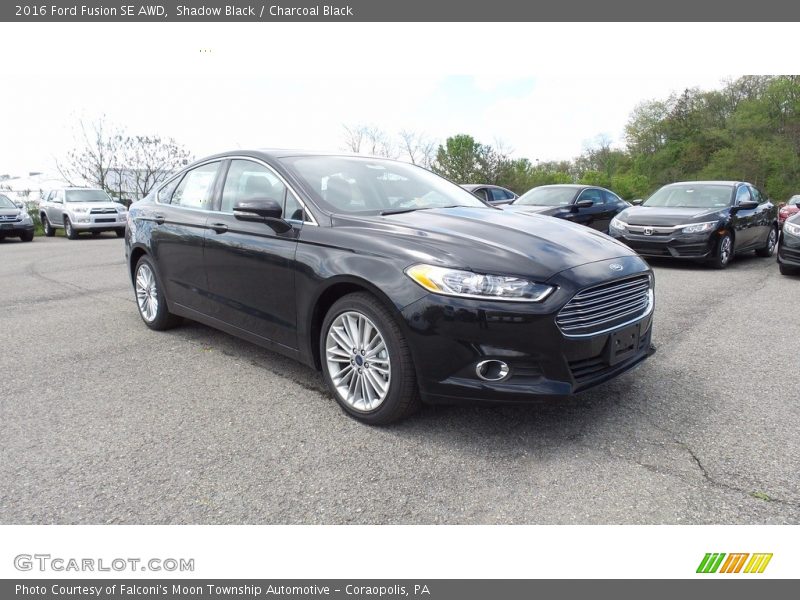 Shadow Black / Charcoal Black 2016 Ford Fusion SE AWD