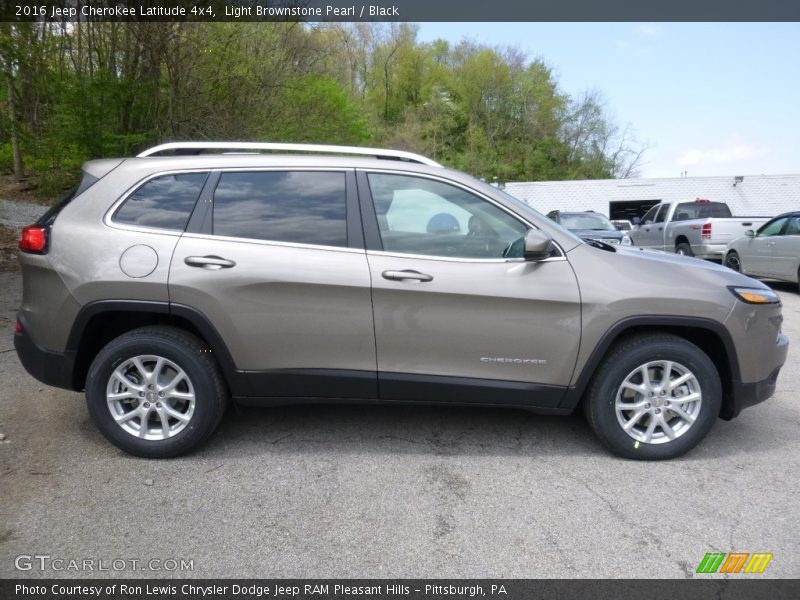 Light Brownstone Pearl / Black 2016 Jeep Cherokee Latitude 4x4