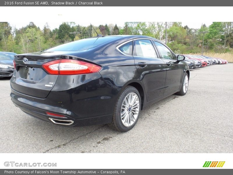 Shadow Black / Charcoal Black 2016 Ford Fusion SE AWD