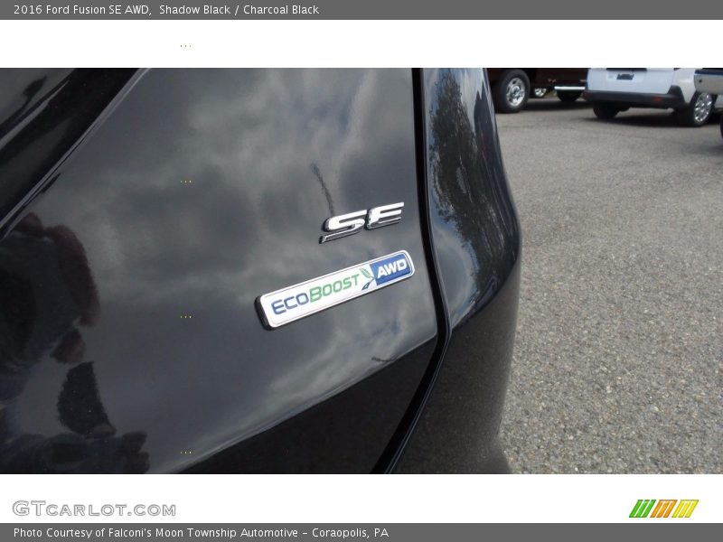 Shadow Black / Charcoal Black 2016 Ford Fusion SE AWD