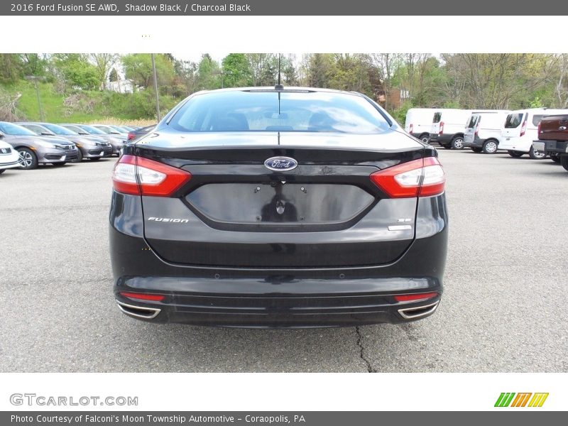 Shadow Black / Charcoal Black 2016 Ford Fusion SE AWD