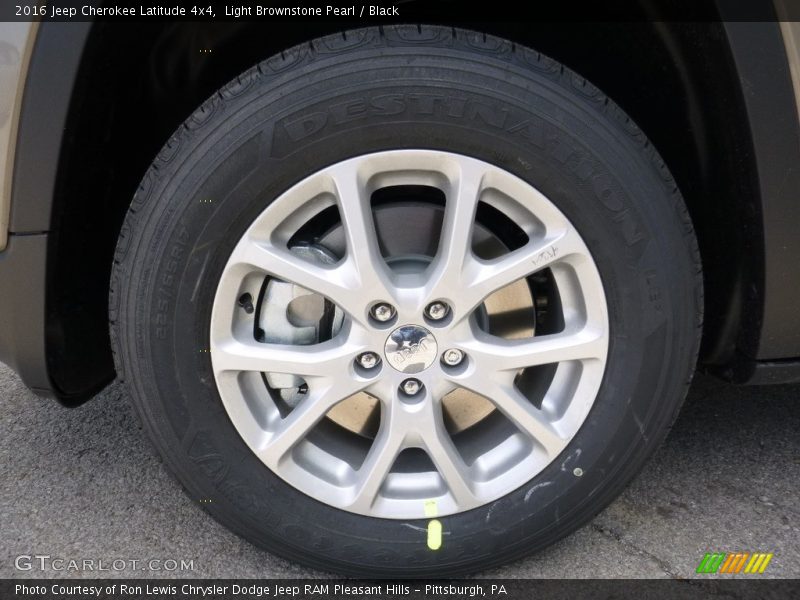Light Brownstone Pearl / Black 2016 Jeep Cherokee Latitude 4x4