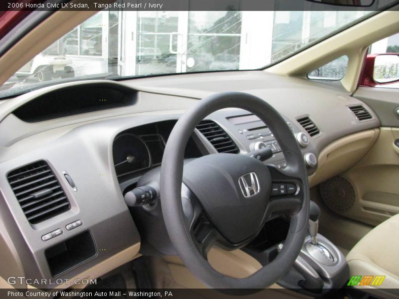 Tango Red Pearl / Ivory 2006 Honda Civic LX Sedan