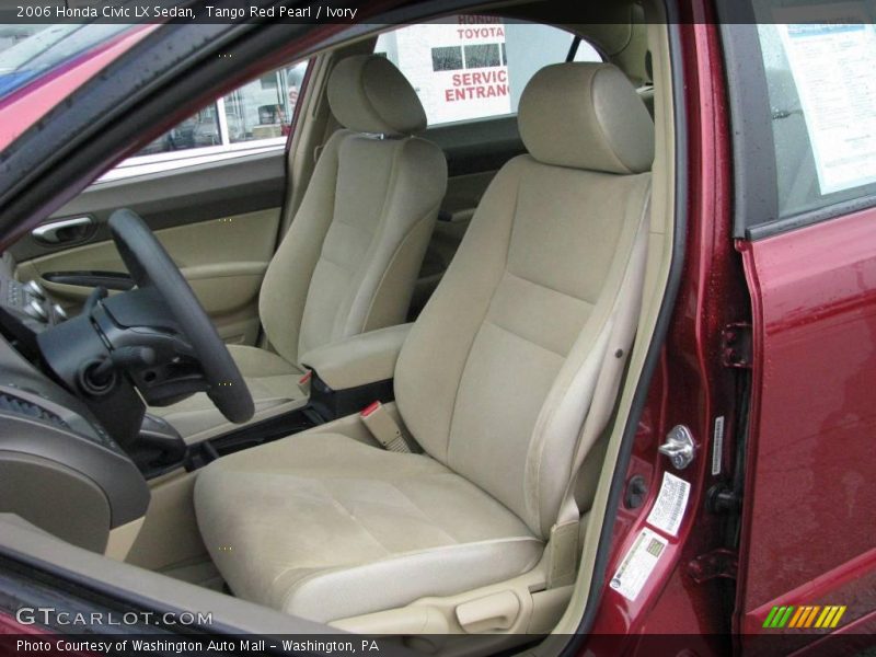 Tango Red Pearl / Ivory 2006 Honda Civic LX Sedan