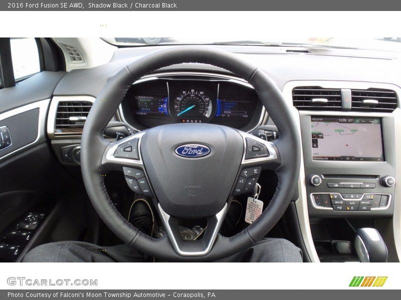 Shadow Black / Charcoal Black 2016 Ford Fusion SE AWD