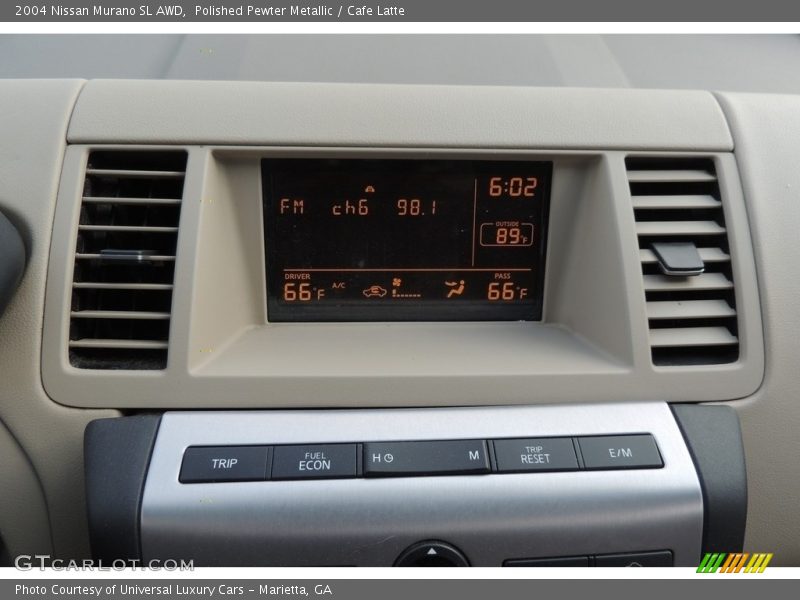 Polished Pewter Metallic / Cafe Latte 2004 Nissan Murano SL AWD
