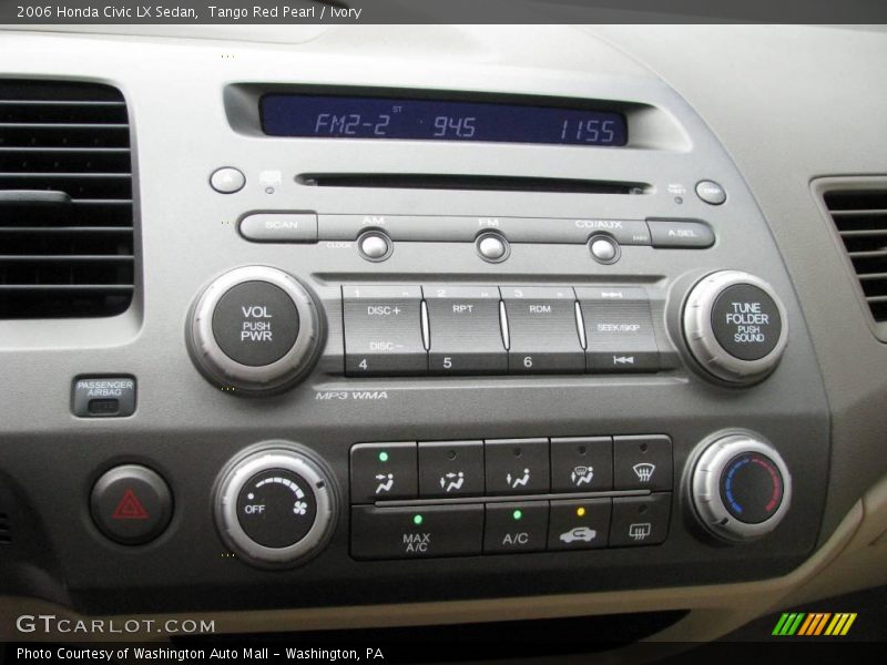 Tango Red Pearl / Ivory 2006 Honda Civic LX Sedan