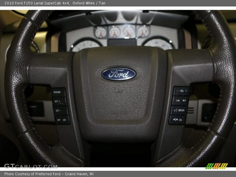 Oxford White / Tan 2010 Ford F150 Lariat SuperCab 4x4