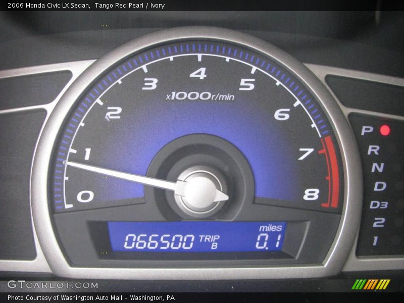 Tango Red Pearl / Ivory 2006 Honda Civic LX Sedan