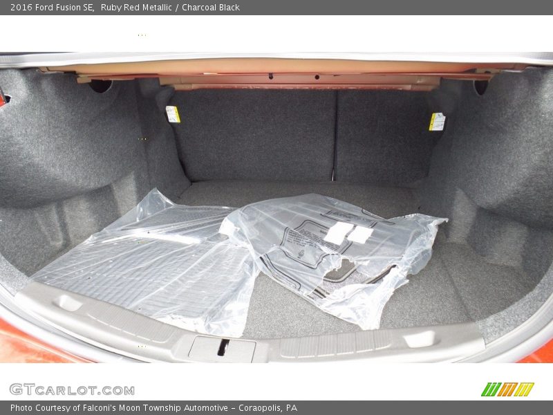 Ruby Red Metallic / Charcoal Black 2016 Ford Fusion SE