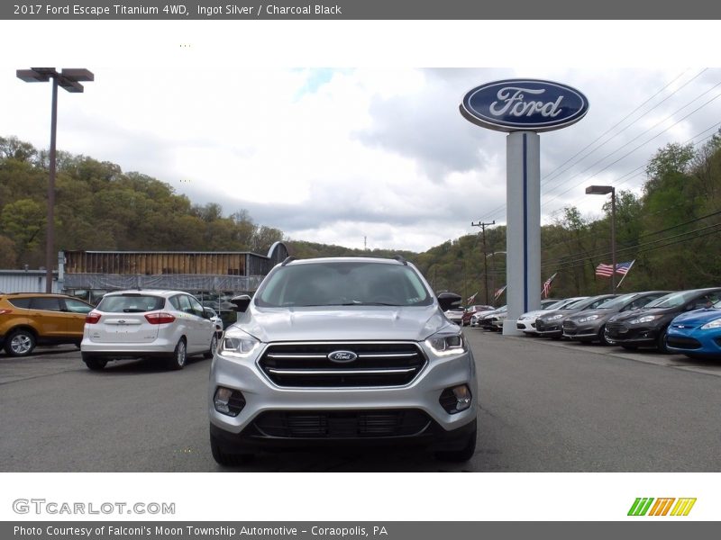 Ingot Silver / Charcoal Black 2017 Ford Escape Titanium 4WD