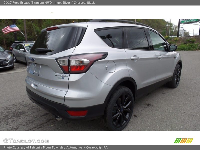 Ingot Silver / Charcoal Black 2017 Ford Escape Titanium 4WD