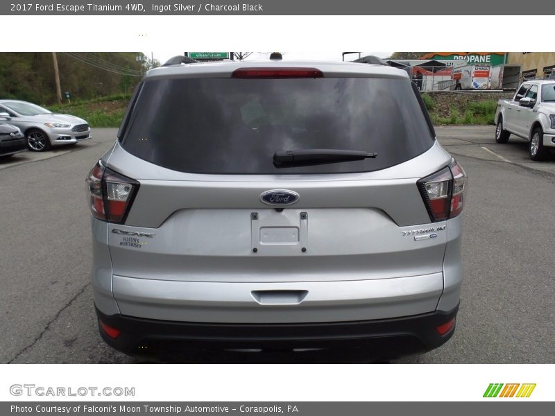 Ingot Silver / Charcoal Black 2017 Ford Escape Titanium 4WD