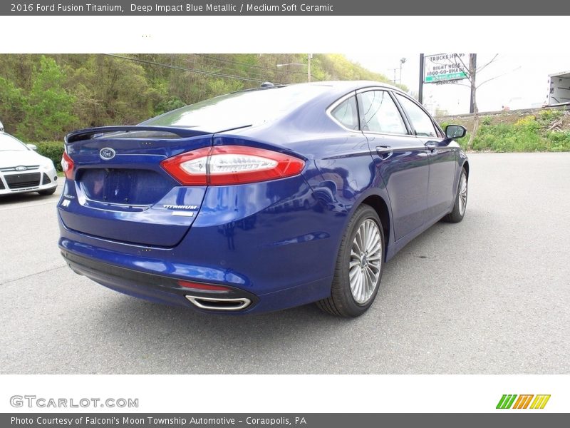 Deep Impact Blue Metallic / Medium Soft Ceramic 2016 Ford Fusion Titanium