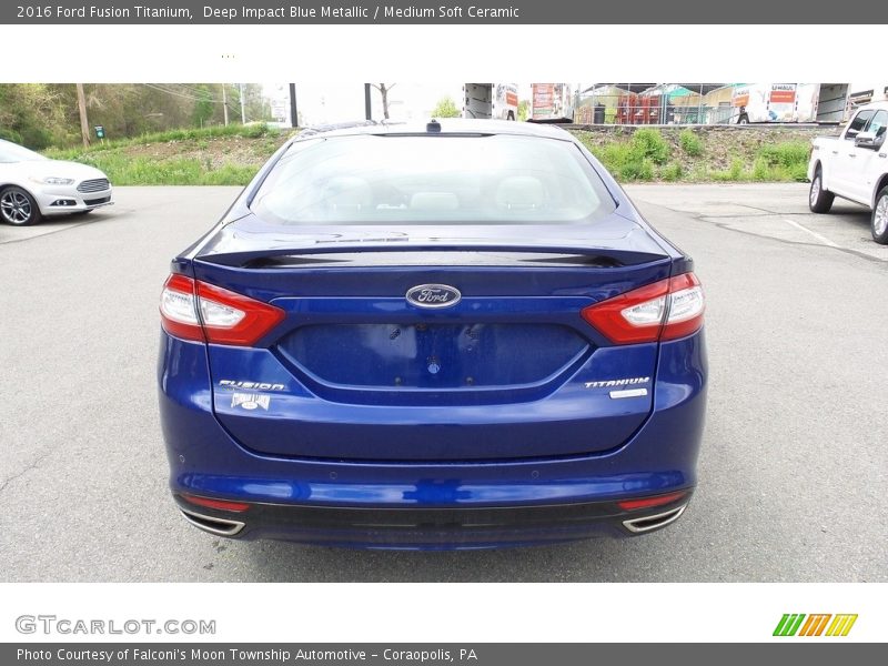 Deep Impact Blue Metallic / Medium Soft Ceramic 2016 Ford Fusion Titanium