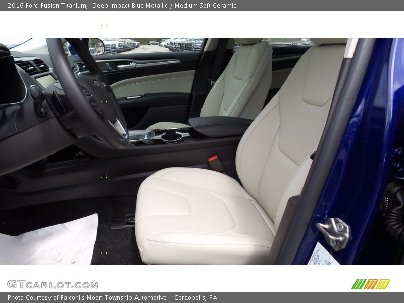 Deep Impact Blue Metallic / Medium Soft Ceramic 2016 Ford Fusion Titanium