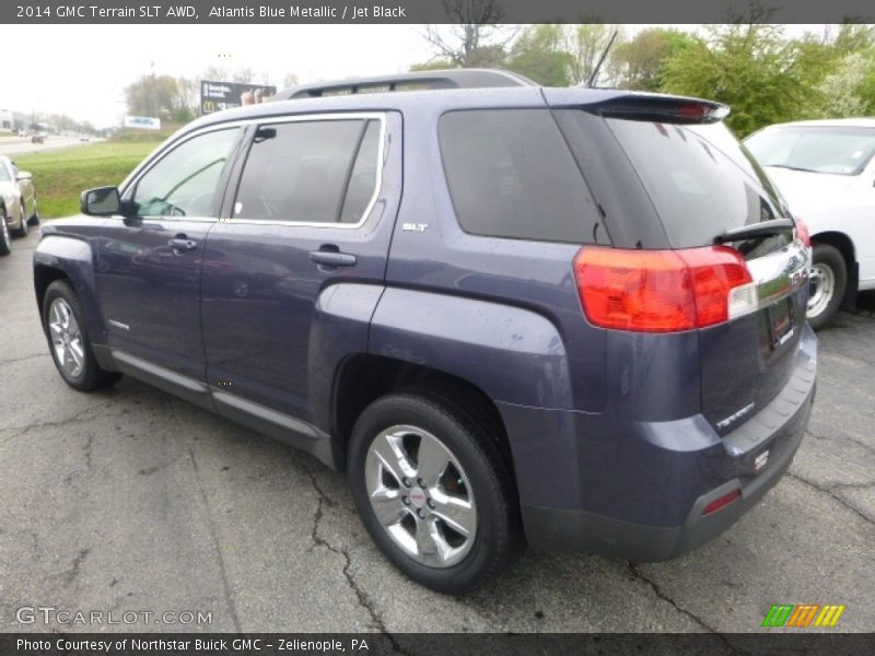 Atlantis Blue Metallic / Jet Black 2014 GMC Terrain SLT AWD