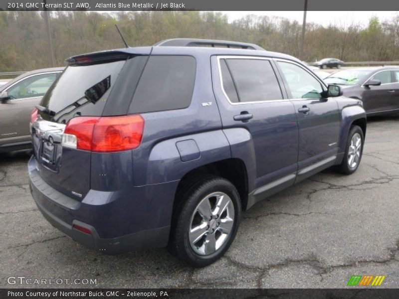 Atlantis Blue Metallic / Jet Black 2014 GMC Terrain SLT AWD