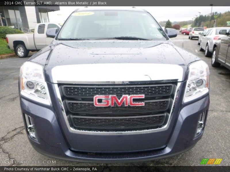 Atlantis Blue Metallic / Jet Black 2014 GMC Terrain SLT AWD