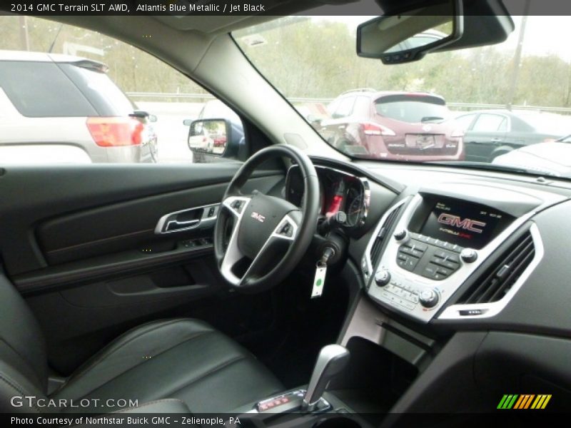 Atlantis Blue Metallic / Jet Black 2014 GMC Terrain SLT AWD