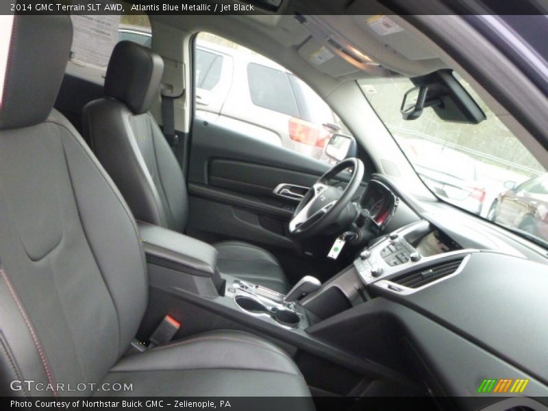Atlantis Blue Metallic / Jet Black 2014 GMC Terrain SLT AWD