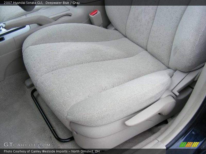 Deepwater Blue / Gray 2007 Hyundai Sonata GLS