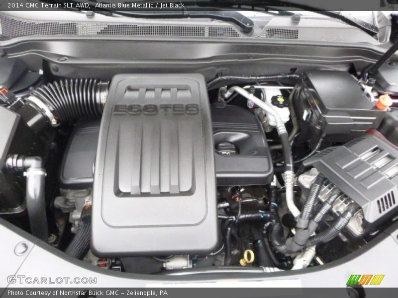 Atlantis Blue Metallic / Jet Black 2014 GMC Terrain SLT AWD