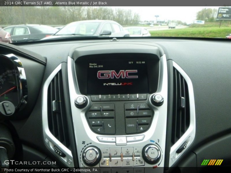 Atlantis Blue Metallic / Jet Black 2014 GMC Terrain SLT AWD