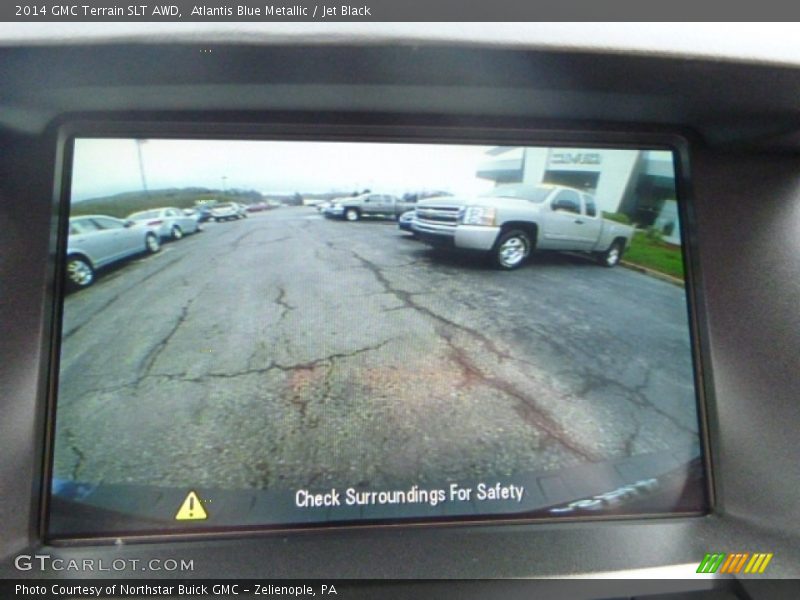 Atlantis Blue Metallic / Jet Black 2014 GMC Terrain SLT AWD