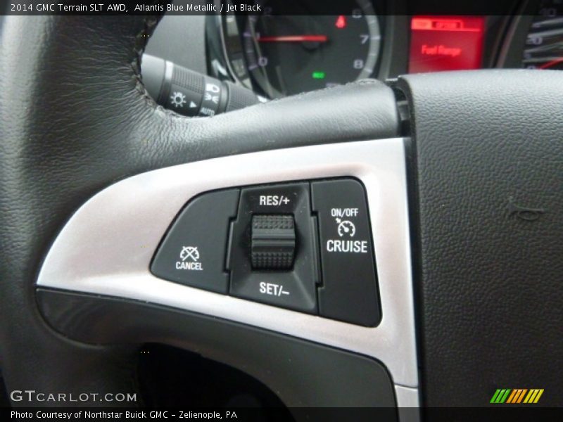 Atlantis Blue Metallic / Jet Black 2014 GMC Terrain SLT AWD