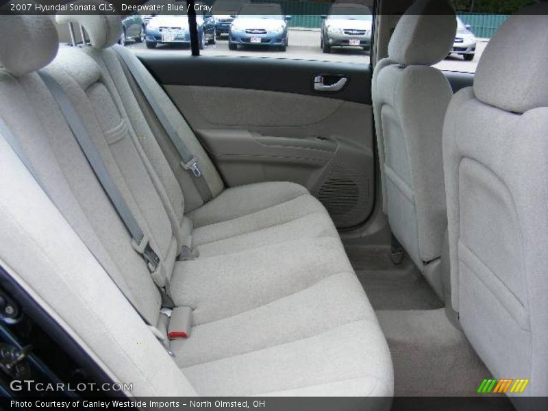 Deepwater Blue / Gray 2007 Hyundai Sonata GLS