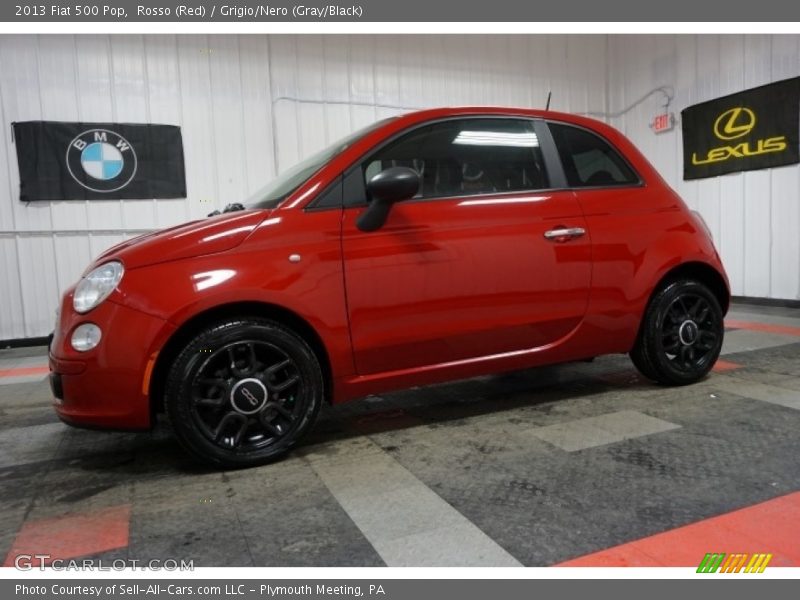 Rosso (Red) / Grigio/Nero (Gray/Black) 2013 Fiat 500 Pop