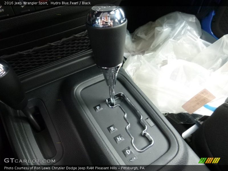 Hydro Blue Pearl / Black 2016 Jeep Wrangler Sport