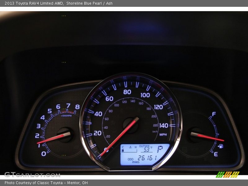 Shoreline Blue Pearl / Ash 2013 Toyota RAV4 Limited AWD