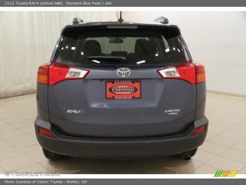 Shoreline Blue Pearl / Ash 2013 Toyota RAV4 Limited AWD