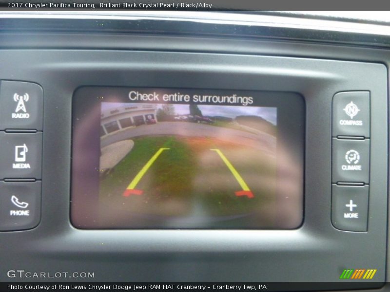 Brilliant Black Crystal Pearl / Black/Alloy 2017 Chrysler Pacifica Touring