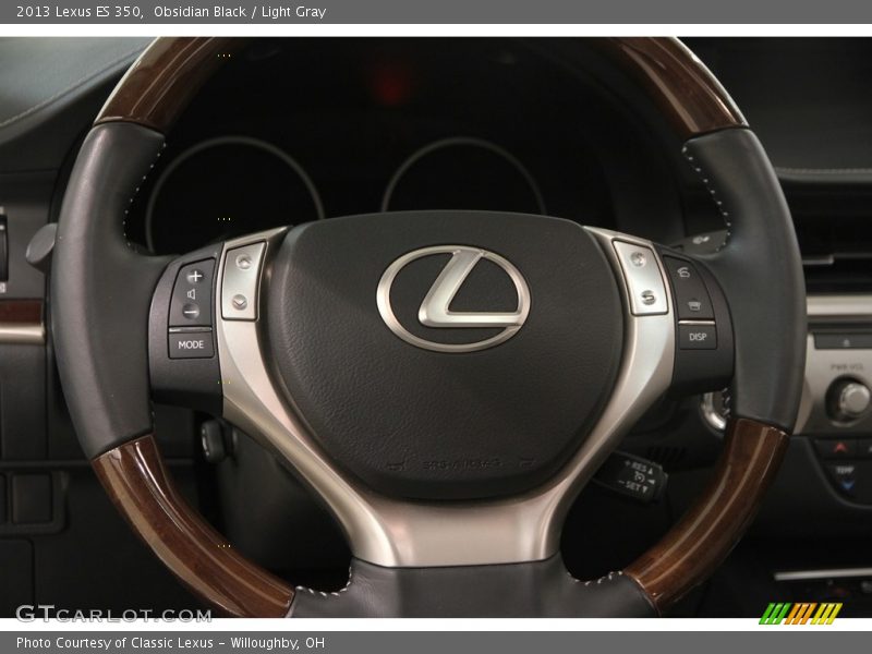 Obsidian Black / Light Gray 2013 Lexus ES 350