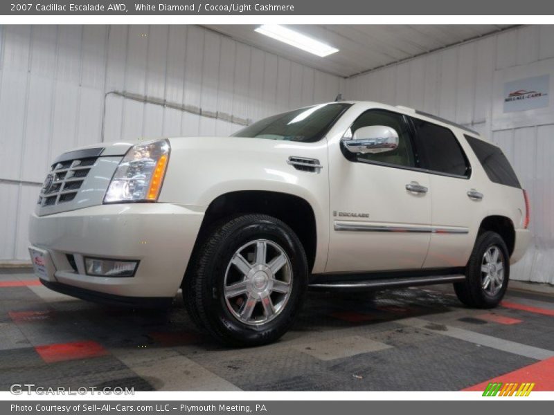 White Diamond / Cocoa/Light Cashmere 2007 Cadillac Escalade AWD