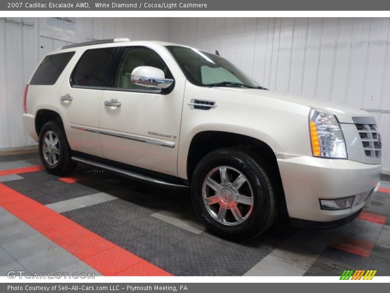 White Diamond / Cocoa/Light Cashmere 2007 Cadillac Escalade AWD