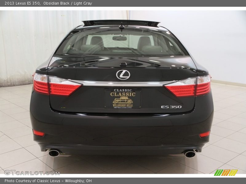 Obsidian Black / Light Gray 2013 Lexus ES 350